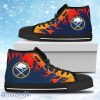 Fire Burning Fierce Strong Logo Buffalo Sabres High Top Shoes Gift For Big Fans