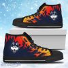 Fire Burning Fierce Strong Logo Connecticut Huskies High Top Shoes Gift For Big Fans