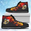 Fire Burning Fierce Strong Logo Georgia Tech Yellow Jackets High Top Shoes Gift For Big Fans