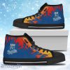 Fire Burning Fierce Strong Logo Kansas City Royals High Top Shoes Gift For Big Fans