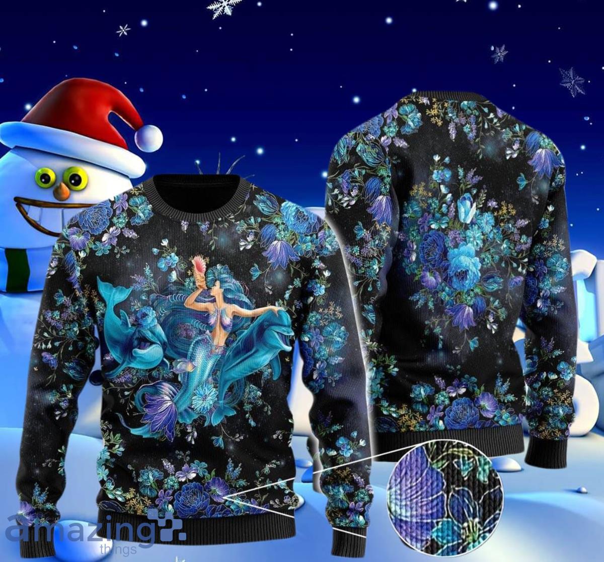 Mermaid ugly outlet christmas sweater