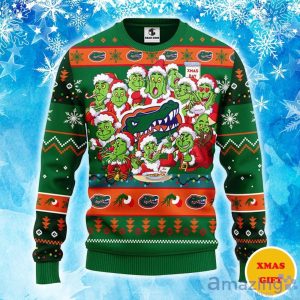 Florida Gators 12 Grinch Xmas Day Christmas Ugly Sweater Product Photo 1