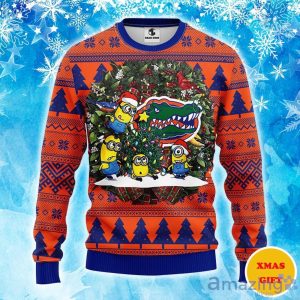 Florida Gators Minion Christmas Ugly Sweater Product Photo 1