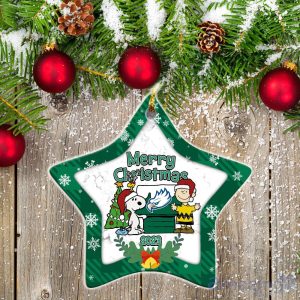 Florida Gulf Coast Eagles Ceramic Ornament Snoopy Christmas Special Gift image Florida Gulf Coast Eagles Ceramic Ornament Snoopy Christmas Special Gift Product Photo 2