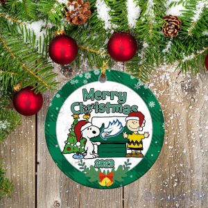 Florida Gulf Coast Eagles Ceramic Ornament Snoopy Christmas Special Gift Product Photo 1