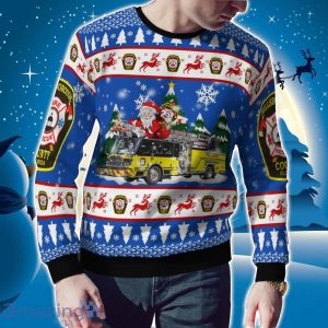 Florida, Hillsborough County Fire Department Christmas Ugly Sweater Holiday Gift image Florida, Hillsborough County Fire Department Christmas Ugly Sweater Holiday Gift Product Photo 2