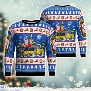 Florida, Hillsborough County Fire Department Christmas Ugly Sweater Holiday Gift Product Photo 1