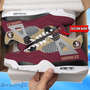 Florida State Seminoles Custom Name Air Jordan 4 Shoes Impressive Gift For Men Women Product Photo 1