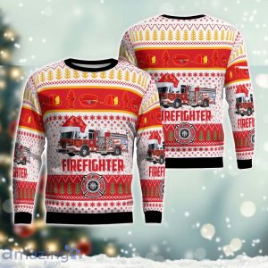 Fort Myers Lee County Florida Iona McGregor Fire Protection & Rescue Service District Christmas Ugly Sweater Christmas Gift Ideas Product Photo 1