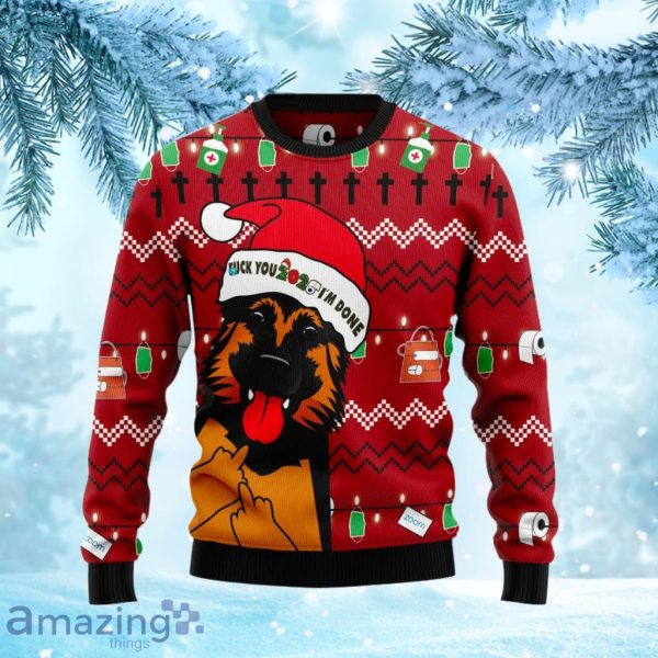 Funny dog shop christmas sweater