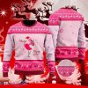 Funny Flamingo Playing Guitar Christmas Ugly Christmas Sweater Style Gift For Men And Women