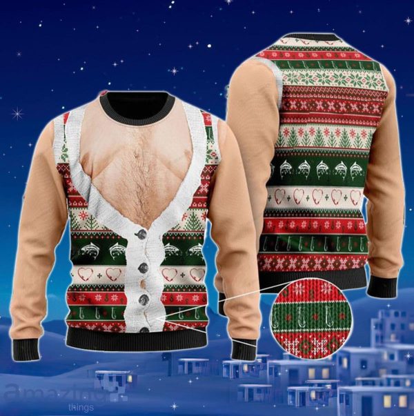 Man chest outlet christmas sweater