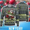 Funny Merry Fishmas Santa with Fish Ugly Sweater Unisex Gift