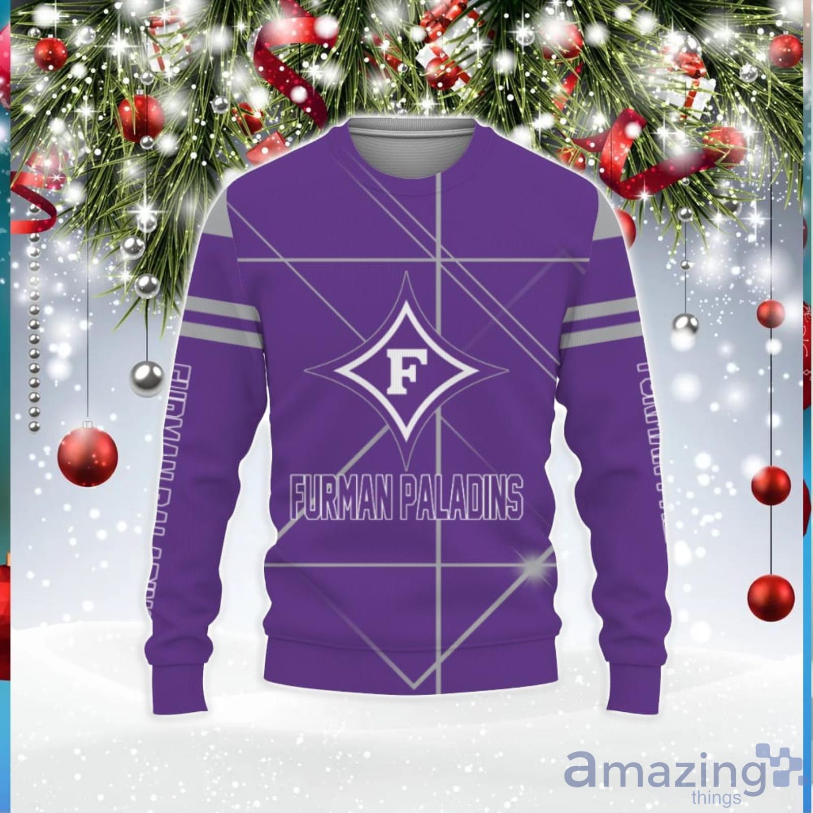 Furman Paladins American Football Sport Light 3D Shirt 3D Sweater Unisex Christmas Gift image Furman Paladins American Football Sport Light 3D Shirt 3D Sweater Unisex Christmas Gift Product Photo 1