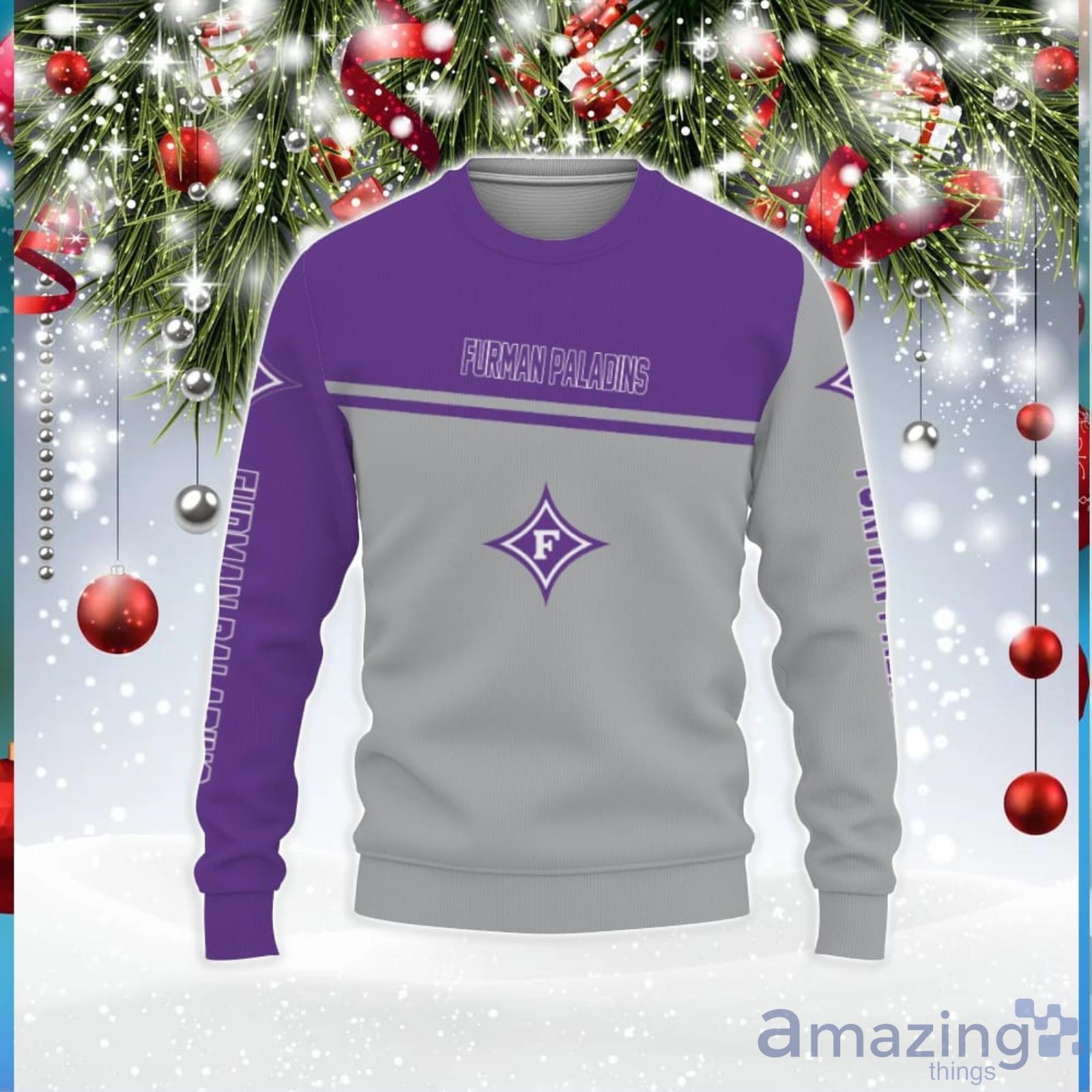 Furman Paladins American Football Teams 3D Sweater Unisex Christmas Gift image Furman Paladins American Football Teams 3D Sweater Unisex Christmas Gift Product Photo 1