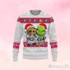 Georgia Bulldogs Baby Groot And Grinch Ugly Christmas Sweater