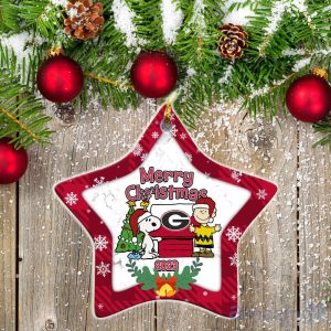 Georgia Bulldogs Ceramic Ornament Snoopy Christmas Special Gift Product Photo 2