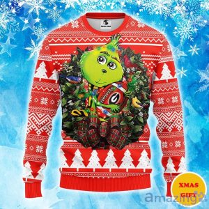 Georgia Bulldogs Grinch Hug Christmas Ugly Sweater Product Photo 1