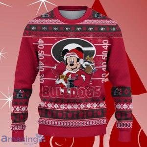 Georgia Bulldogs Mickey Christmas Ugly Sweater Best Gift For Men And Women Product Photo 2