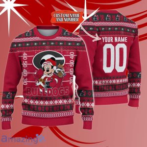 Georgia Bulldogs Mickey Christmas Ugly Sweater Best Gift For Men And Women Product Photo 1