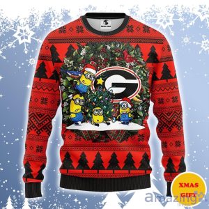 Georgia Bulldogs Minion Ugly Sweater Gift For Christmas Product Photo 1
