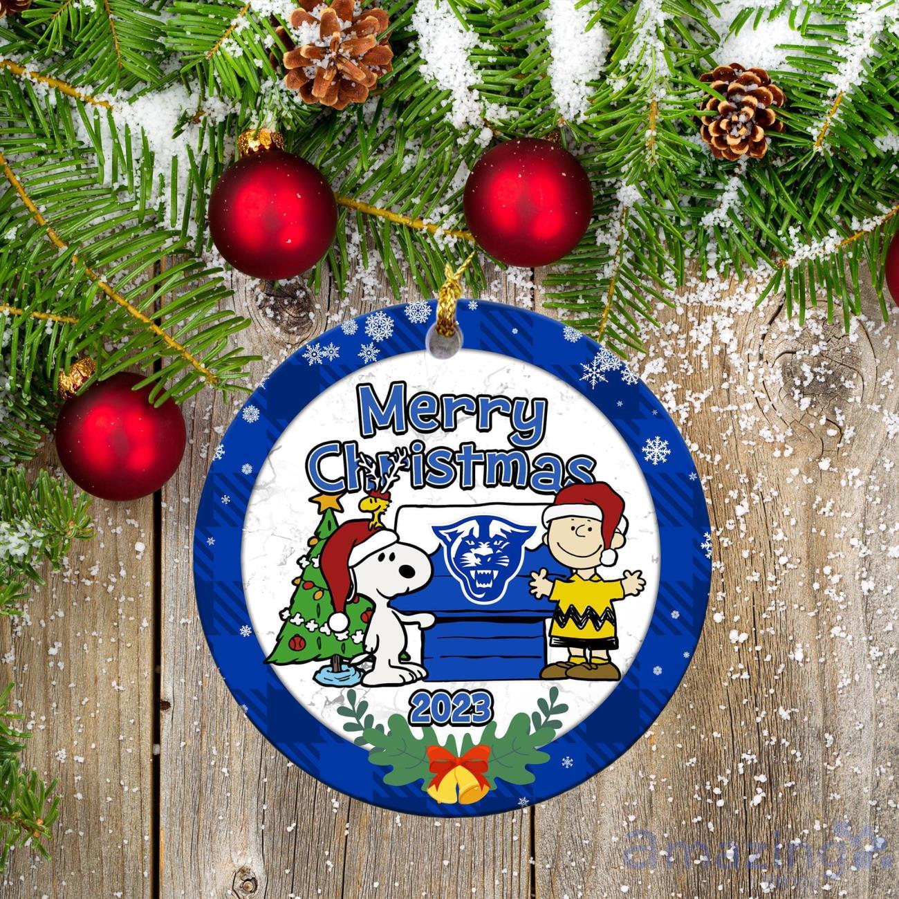 Georgia State Panthers Ceramic Ornament Snoopy Christmas Special Gift Product Photo 1