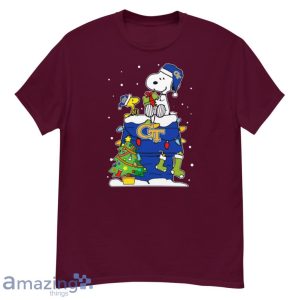 Georgia Tech Yellow Jackets Ugly Christmas Sweaters Snoopy Woodstock Shirt Product Photo 3