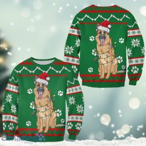 German Shepherd Green Christmas Sweatshirt Christmas Ugly Sweater Product Photo 2
