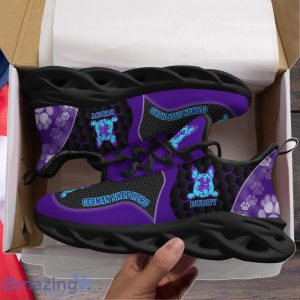 German Shepherd Sneaker Max Soul Shoes Custom Name Product Photo 2