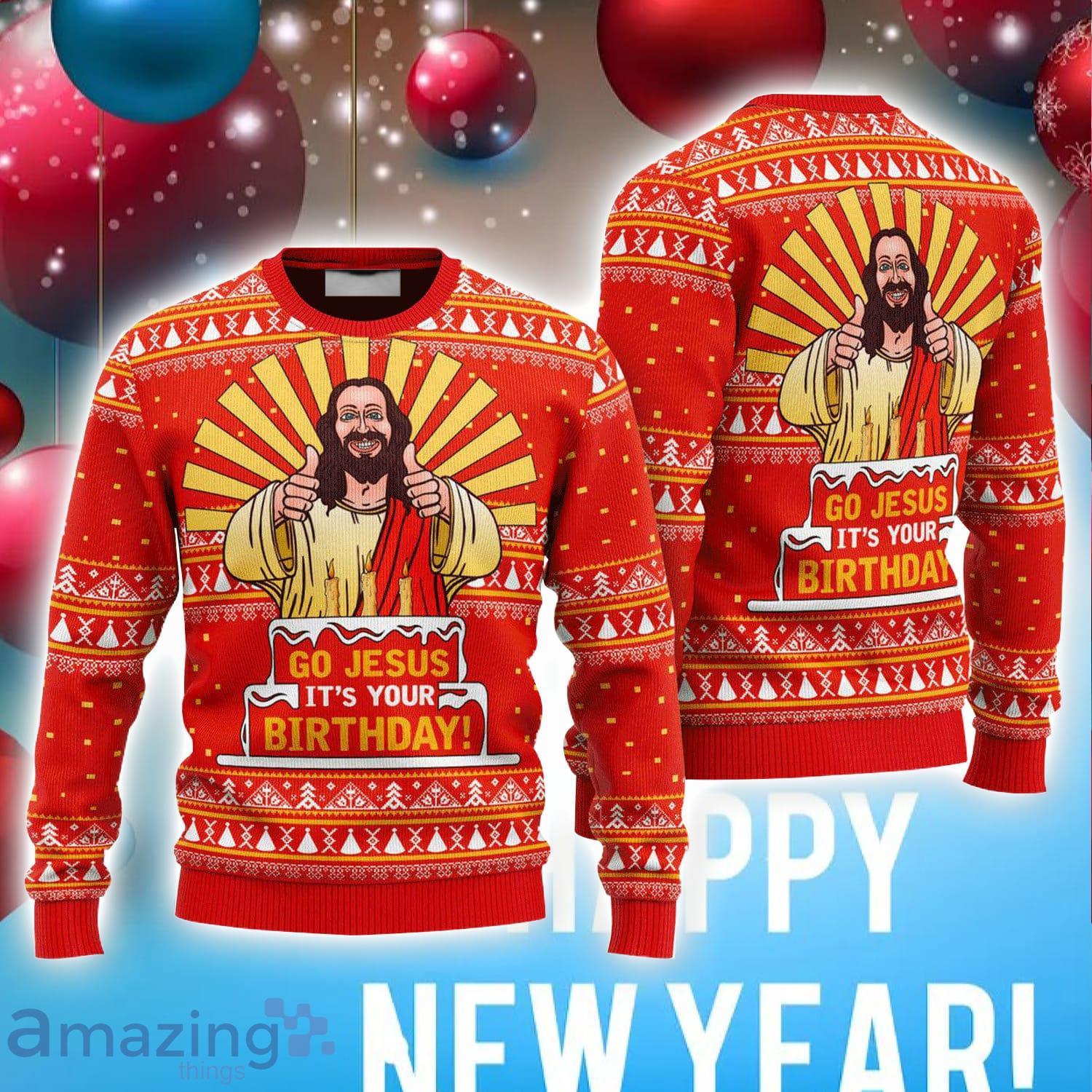 Jesus it's your birthday clearance sweater