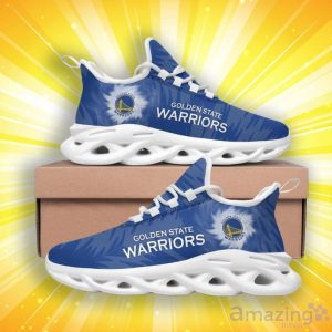Golden State Warriors Zebra Print Max Soul Shoes image Golden State Warriors Zebra Print Max Soul Shoes Product Photo 2
