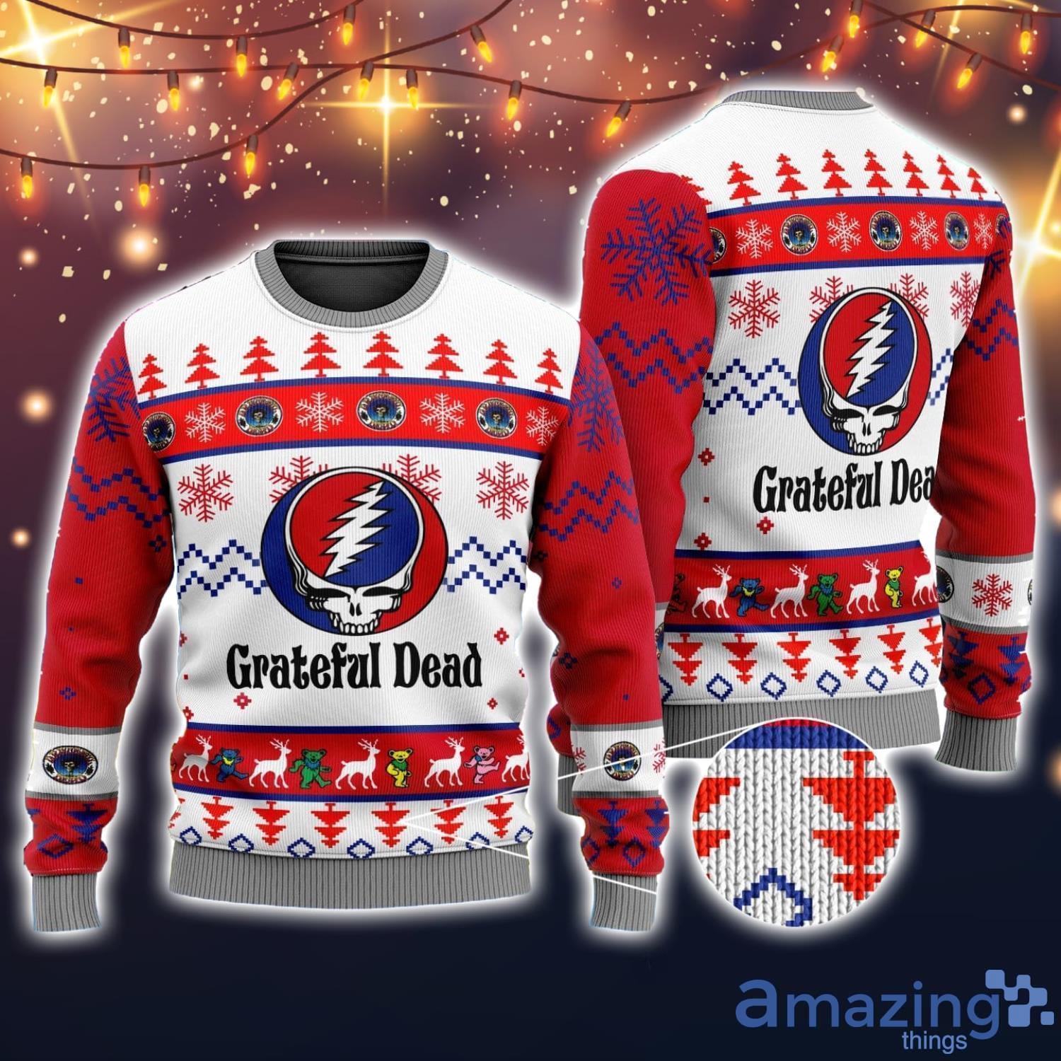 Chicago White Sox Grateful Dead Ugly Christmas Fleece Sweater