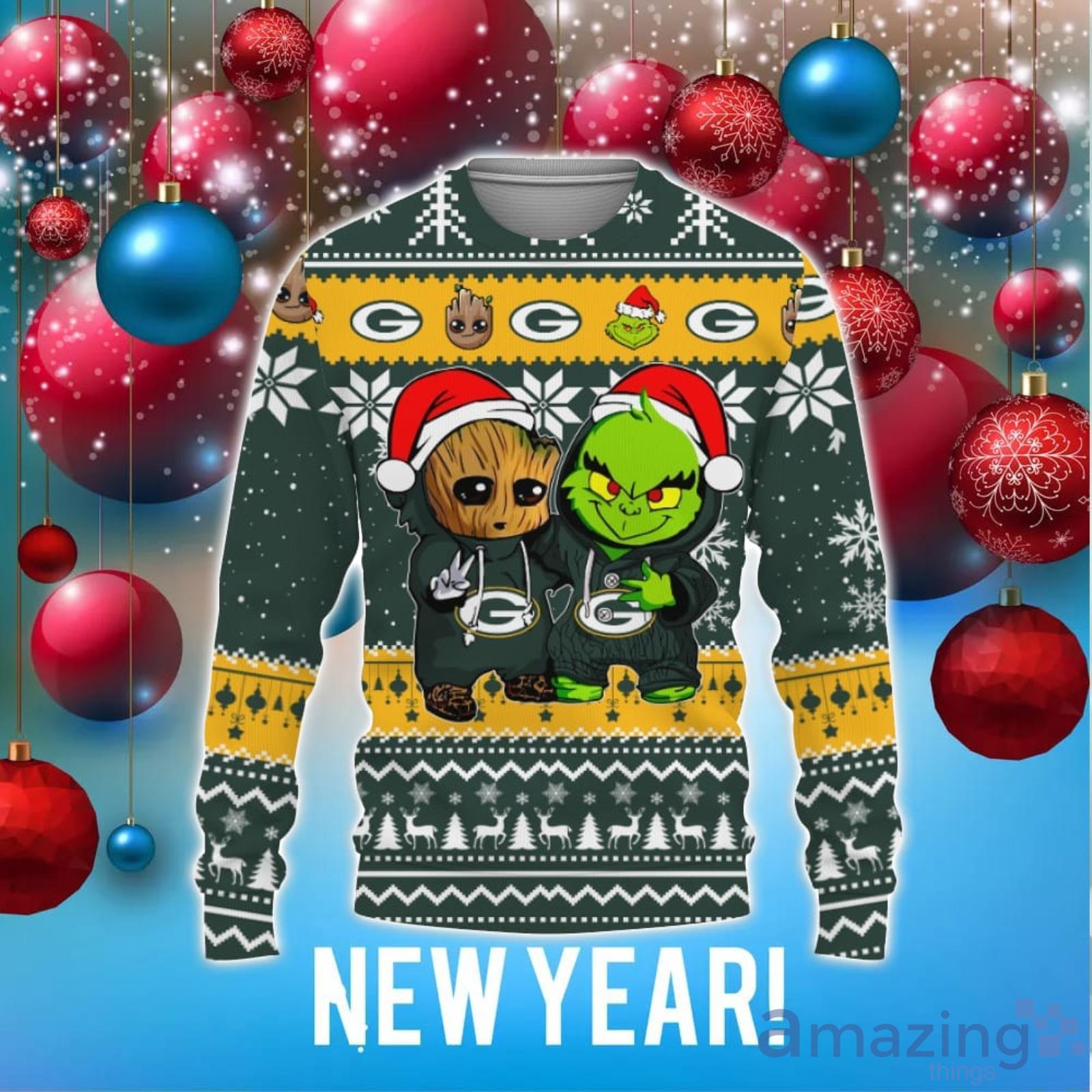 Dallas Cowboys Baby Groot And Grinch Best Friends 3D Ugly Christmas Sweater  Unisex Men and Women Christmas Gift - Banantees