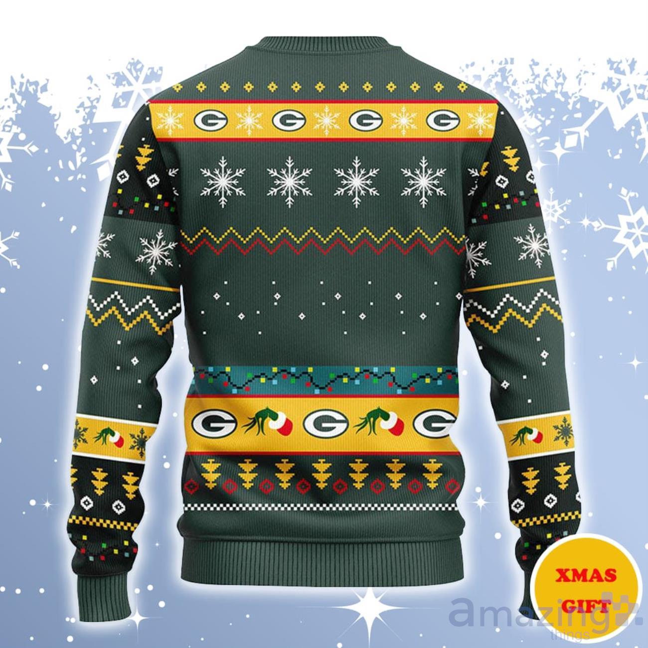 Green Bay Packers Women's Light-Up V-Neck Ugly Sweater - Green