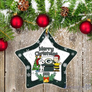 Green Bay Packers Ceramic Ornament Snoopy Christmas Special Gift Product Photo 2
