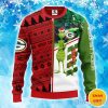 Green Bay Packers Grinch & Scooby-Doo Christmas Ugly Sweater