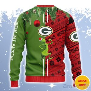 Green Bay Packers Grinch & Scooby-Doo Ugly Sweater Gift For Christmas - Green Bay Packers Grinch & Scooby-Doo Christmas Ugly Sweater_2