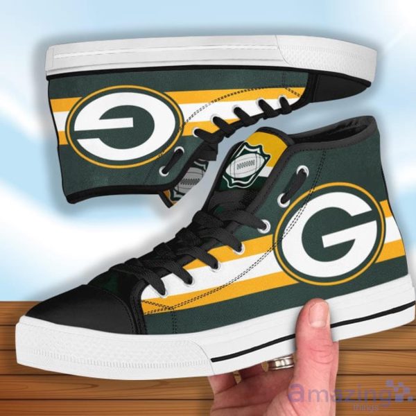 Green Bay Packers High Top Shoes Casual Sneakers For Fans