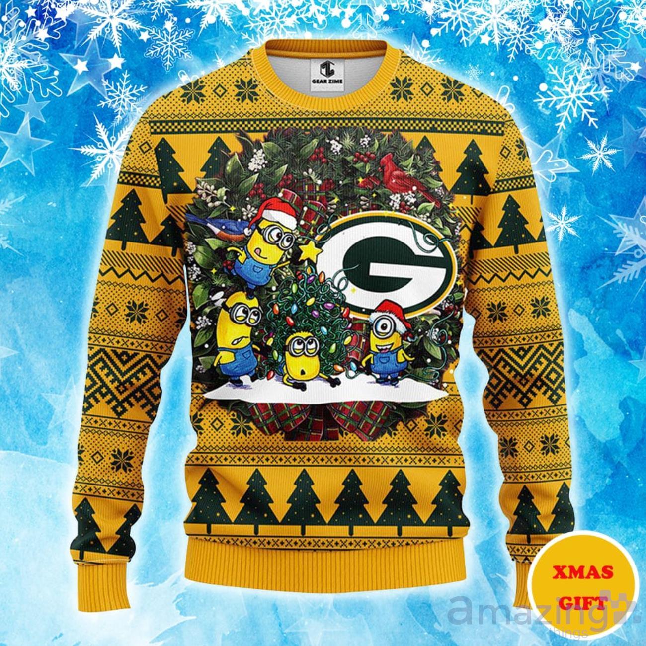 Green Bay Packers Christmas Ugly Sweater All Over Print T-Shirt