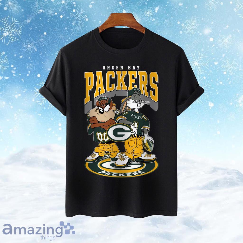 Green Bay Packers Taz And Bugs NFL teams Hawaiian Shirt For Men And Women -  YesItCustom