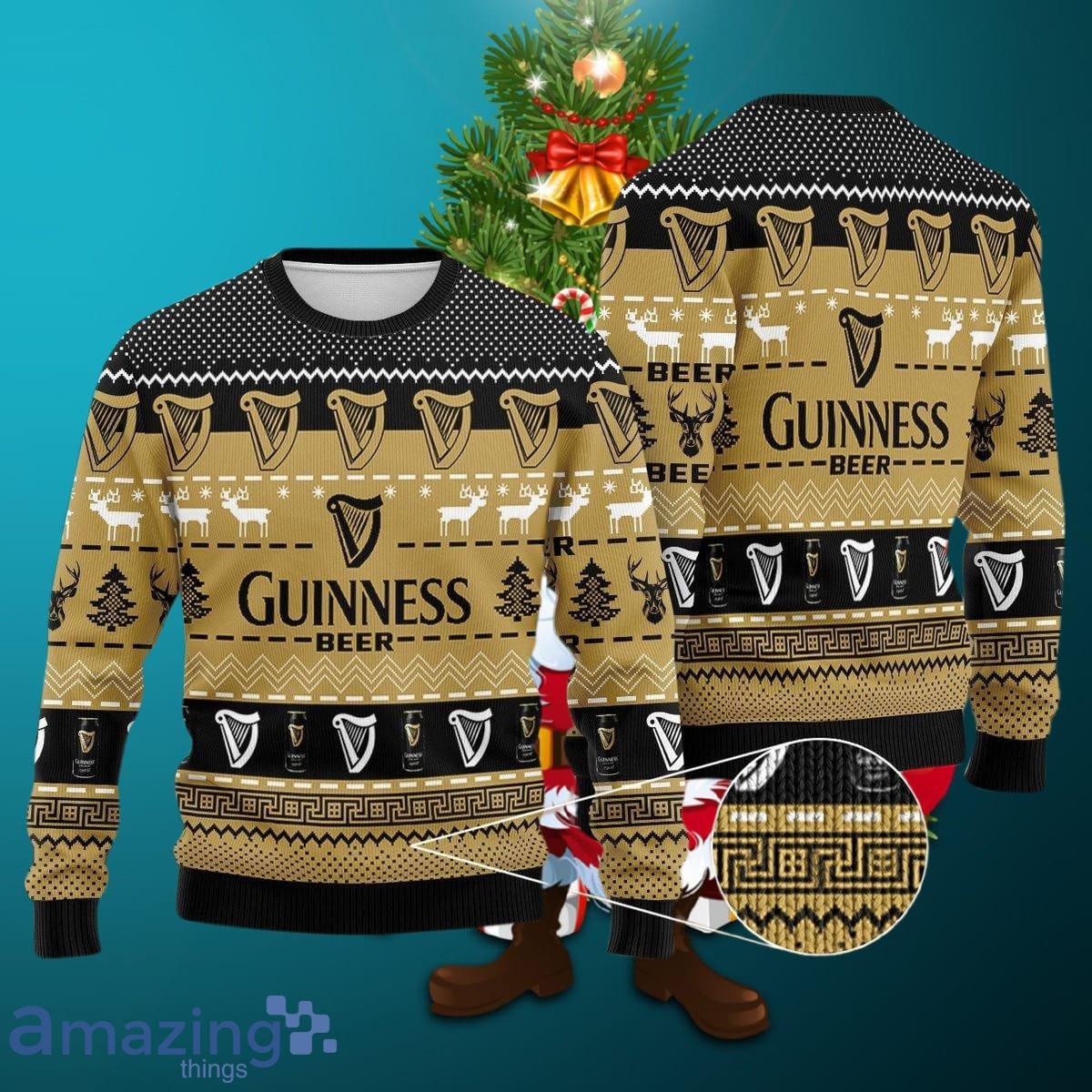 Guinness Ugly Christmas Sweater Style Gift For Men And Women image Guinness Ugly Christmas Sweater Style Gift For Men And Women Product Photo 1
