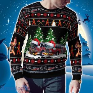 Hagerstown Fire Department, Hagerstown, Maryland Christmas AOP Ugly Sweater Christmas Holiday Gift image Hagerstown Fire Department, Hagerstown, Maryland Christmas AOP Ugly Sweater Christmas Holiday Gift Product Photo 2
