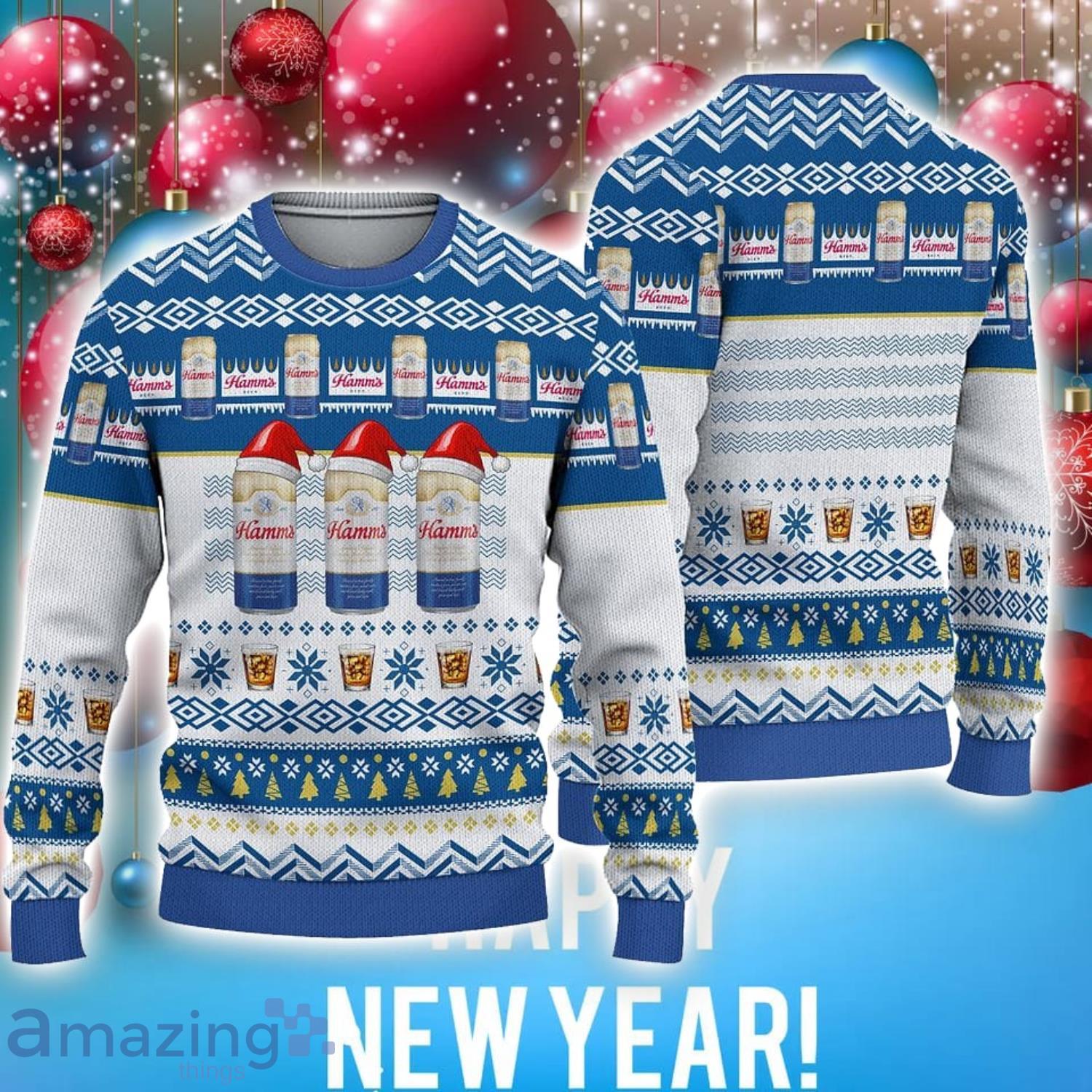 Hamm's Beer Drink Christmas Sweater Unisex Gift image Hamm's Beer Drink Christmas Sweater Unisex Gift Product Photo 1