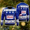 Hamm’s Beer Personalized Name And Number Ugly Christmas Sweater Christmas Holiday Gift