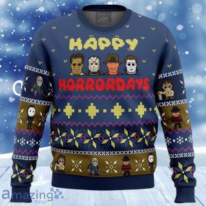Happy Horrordays Halloween Ugly Christmas Sweater Best Gift For Men Women Product Photo 1