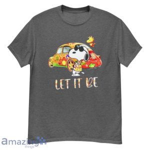 Hippie Car Snoopy and Woodstock Let it be 2021 T-Shirt Product Photo 2