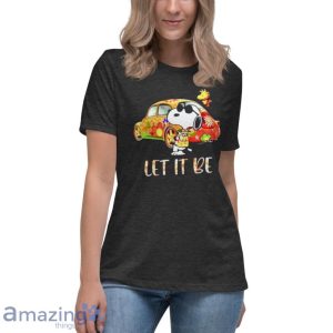 Hippie Car Snoopy and Woodstock Let it be 2021 T-Shirt Product Photo 11