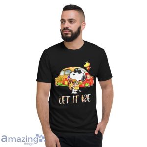 Hippie Car Snoopy and Woodstock Let it be 2021 T-Shirt Product Photo 5