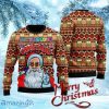 Hippie Santa Claus Peace And Love Ugly Christmas Sweater Gift Knitting Sweater
