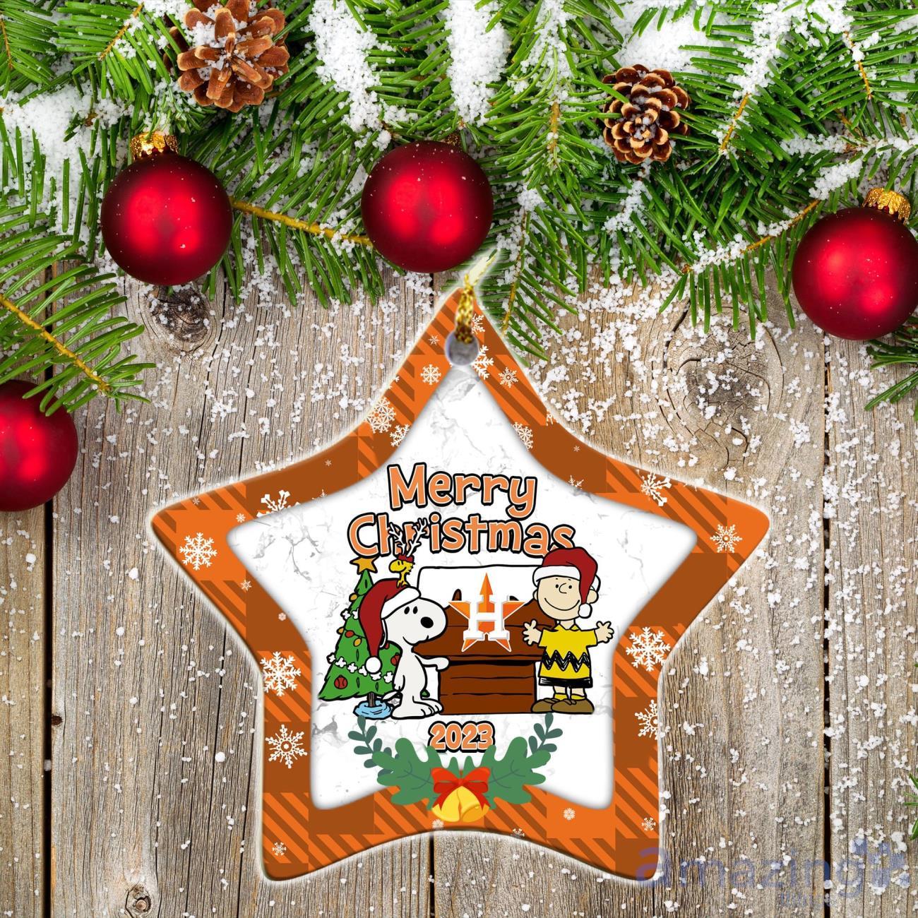 Houston Astros Ceramic Ornament Snoopy Christmas Special Gift image Houston Astros Ceramic Ornament Snoopy Christmas Special Gift Product Photo 2